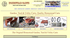 Desktop Screenshot of homesteadcarts.com
