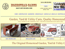 Tablet Screenshot of homesteadcarts.com